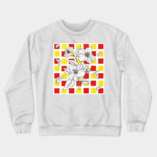 Hand Drawn Floral Crewneck Sweatshirt